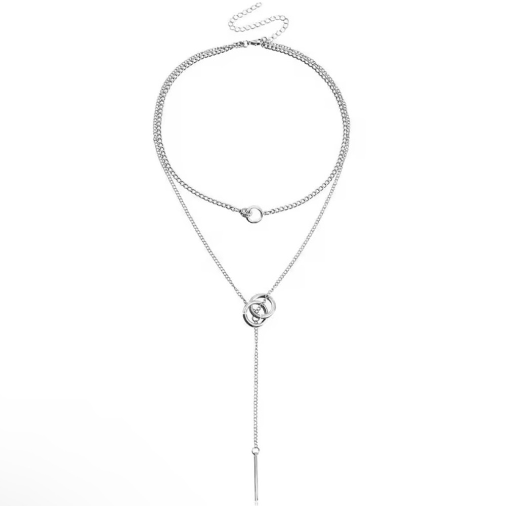 Vintage Layered Necklace Women's Bohemian Tassel Pendant Necklaces - Picture 6 of 6